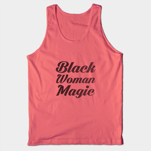 Black Woman Magic Tank Top by CurvyGirlsSwirl2018